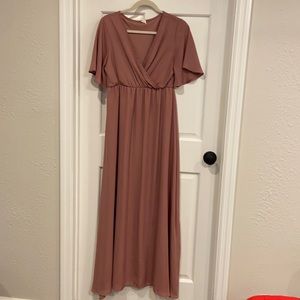 Pink Blush maternity dress